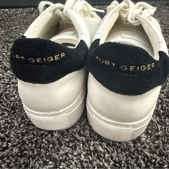 Kurt Geiger London Laney White/Black Leather Sneaker EU 38 US7.5 - Picture 8 of 10